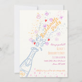 Invitation Main Whimsical tiré Floral Bachelorette Party (Devant)