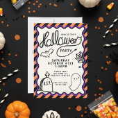 Invitation Main Whimsical tiré mignon Halloween Party