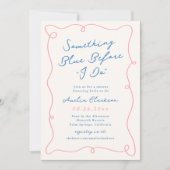 Invitation Main Whimsical Tiré Quelque Chose Fête des mariées (Devant)