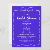 Invitation Main Whimsical Tirée Fête des mariées Moderne Quir (Devant)