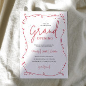 Invitation Main Whimsical Tirée Moderne Grande Ouverture