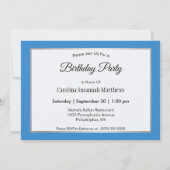 Invitation Maine Jordan Pond Photo Anniversaire (Dos)