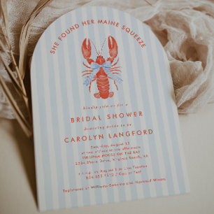 Invitation Maine Squeeze Coastal Lobster Shower de Mariage