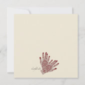 Invitation Mains au henné (Dos)
