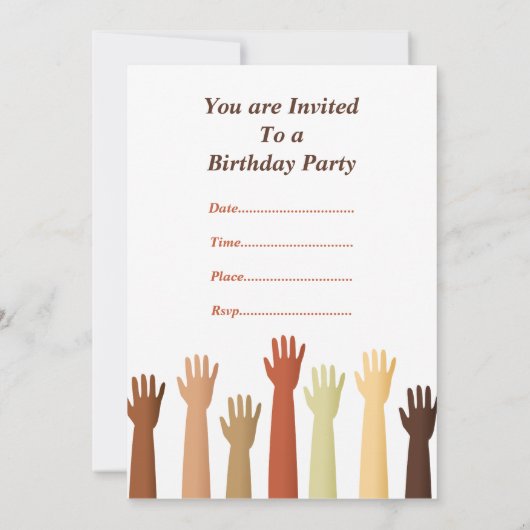 Invitation Mains Élevées, Temps De Célébration ! (Dos)