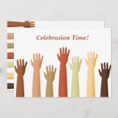 Invitation Mains Élevées, Temps De Célébration ! (Devant / Derrière)