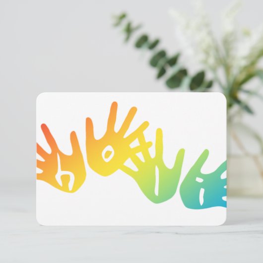 Invitation mains houles (Debout devant)