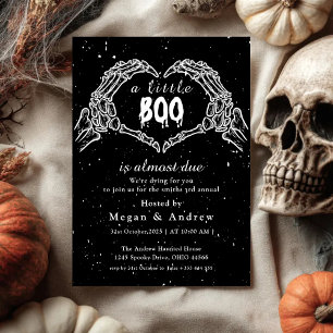 Invitation Mains osseuses en forme de coeur Fête Halloween