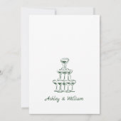 Invitation Mains Whimsical Creutée Mariage Enregistrer La Dat (Dos)