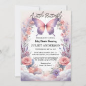 Invitation Maintenant Baby shower Bug Boho Soft Glow Live But (Devant)