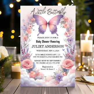 Invitation Maintenant Baby shower Bug Boho Soft Glow Live But