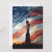 Invitation Maintenant Bbq Rouge Bleu Bleu Bleu Usa Drapeau 4  (Dos)