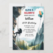Invitation Maintenant Boy Tree Fun Cliff Rock Escalade 21e an (Devant)