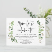 Invitation Maintenant célébrons, Fête de Mariage Intime (Debout devant)