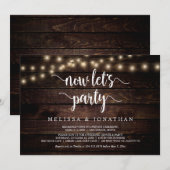 Invitation Maintenant faisons la fête, évasion de mariage rus (Devant / Derrière)