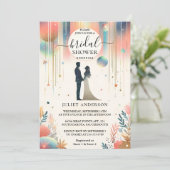 Invitation Maintenant Glam Bright Pastel Ombre Parties scinti (Debout devant)