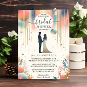 Invitation Maintenant Glam Bright Pastel Ombre Parties scinti