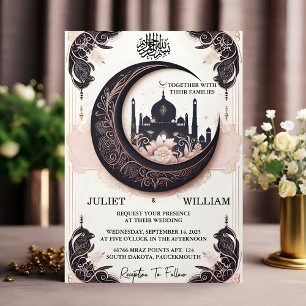Invitation Maintenant Henna Islam Nikah Arabe Walima Mariage