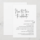 Invitation Maintenant, il est temps de célébrer la fête du Ma (Devant / Derrière)