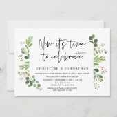 Invitation Maintenant, il est temps de célébrer, Mariage Elop (Devant)