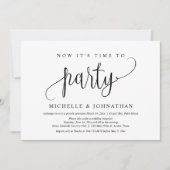 Invitation Maintenant il est temps de faire la fête, évasion (Devant)