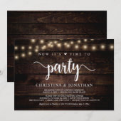 Invitation Maintenant, il est temps de faire la fête, Fête de (Devant / Derrière)