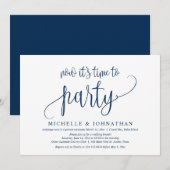Invitation Maintenant, il est temps de faire la fête, invitat (Devant / Derrière)