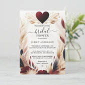 Invitation Maintenant Mariage Traditionnel d'Automne Bordeaux (Debout devant)