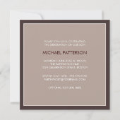 Invitation Maintenant Moderne Bloc Graduation Party Invitatio (Dos)