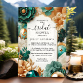 Invitation Maintenant Monstera Emerald Green Et Fête des mari