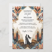 Invitation Maintenant Ornat Retro Arabe Exotic Bold Mariage d (Devant)