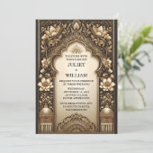 Invitation Maintenant Palace Hindi Henna Mehndi Mariage de st (Debout devant)