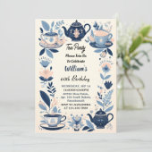 Invitation Maintenant Royal Chic Fairy Tea Party 60e annivers (Debout devant)