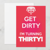 Invitation Maintenez le calme son des trente sales (Devant / Derrière)