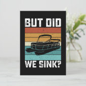 Invitation Mais Avons-Nous Éclaté Bateau Capitaine (Debout devant)