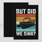 Invitation Mais Avons-Nous Éclaté Bateau Capitaine (Devant / Derrière)