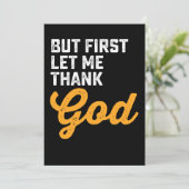 Invitation Mais D'Abord, Laissez-Moi Remercier Dieu (Debout devant)