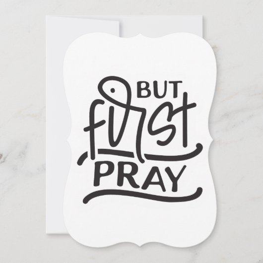 Invitation Mais la première prière prière guerrier église ver (Devant)