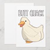 Invitation Mais Quack (Devant / Derrière)