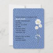 Invitation Maisies sur des points d'épingle blanche invitatio (Devant)