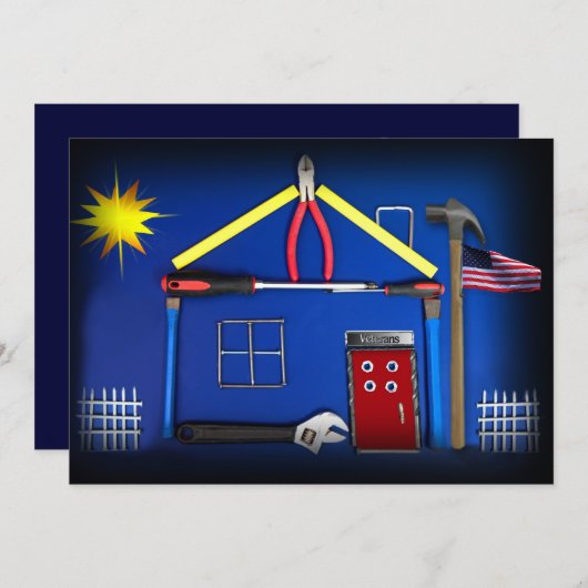 Invitation Maison à outils - Maison ouverte - Anciens combatt (Devant / Derrière)