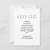 Invitation maison bienvenue (formes) (Dos)