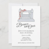 Invitation Maison Blanche Bounce Pink Balloon Garland Anniver (Devant)