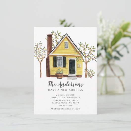 Invitation Maison Charmante | Annonce de déménagement (Debout devant)