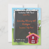 Invitation Maison de Bonbons sur la Colline (Dos)
