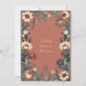 Invitation Maison de campagne anglaise rustique William Morri (Dos)