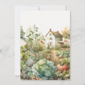 Invitation Maison de campagne rustique Baby shower cultivé lo (Dos)