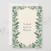 Invitation Maison de campagne rustique William Morris Cadeau  (Dos)