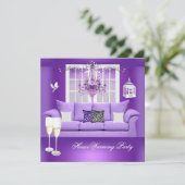 Invitation Maison de charme Champagne violet Chandelier Canap (Debout devant)