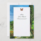 Invitation MAISON DE FERME ANCIENNE EN CHIANTI, bleu vert rou (Dos)